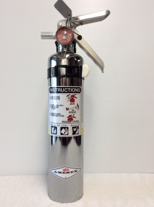 2.5lb ABC dry chemical with vehicle bracket